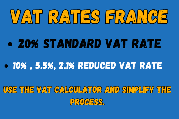 VAT rates in france