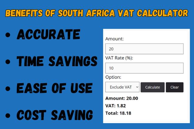 Benefits of South Africa Vat Calculator 